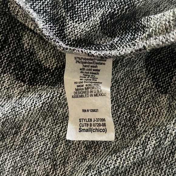 Leopard Print Flowy Black & Grey Cardigan - Picture 7 of 7